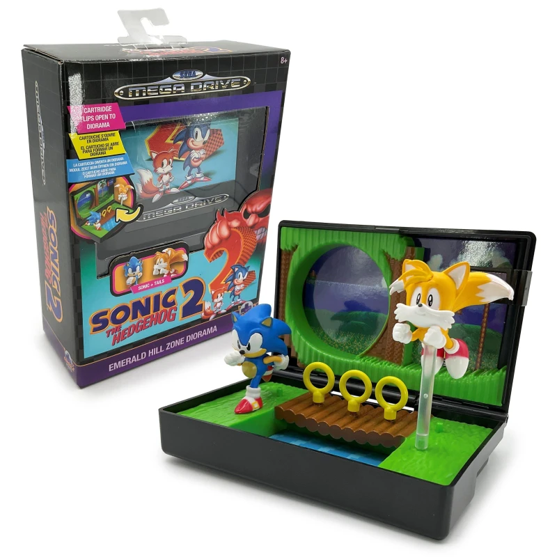 Image of Console Heroes Sega Mega Drive Sonic The Hedgehog 2 Emerald Zone Diorama