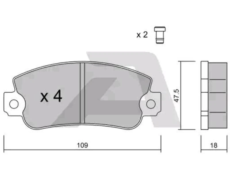 Image of AISIN Brake pad set AISIN BPFI-1005