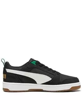Image of Puma Rebound V6 75 Years Low Trainers, Black, Size 10, Men