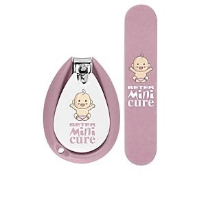 Image of MINI CURE CUIDADO UNAS BEBES ROSA set 2 pz