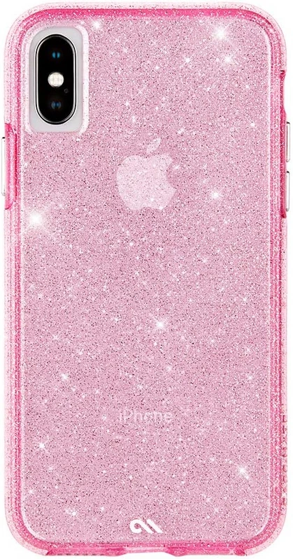 image of iPhone X XS Sheer Crystal Blush Case