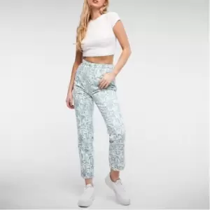 Missguided Swirl Print Straight Leg Jeans - White