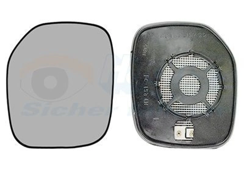 Image of VAN WEZEL Wing mirror glass VAN WEZEL 0903837