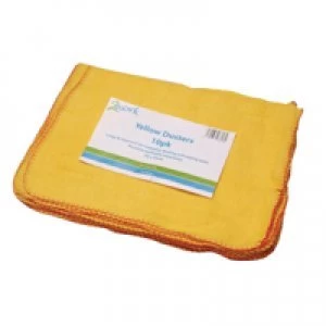 2Work Yellow Duster 508 x 355mm Pack of 10 103088 - main image