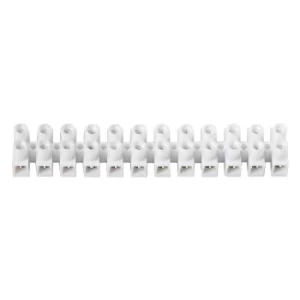 Image of Strip Connectors, White Polypropylene, 15A, (12-Strips, Pk-10)