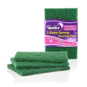 image of Minky Flat Scourer, Pack Of 3