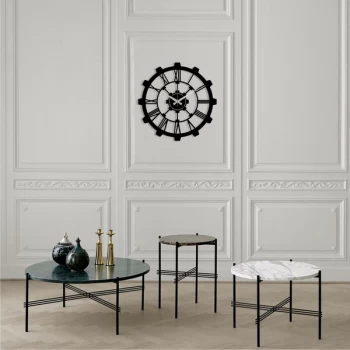 Image of Metal Wall Clock 16 - Black Decorative Metal Wall Clock