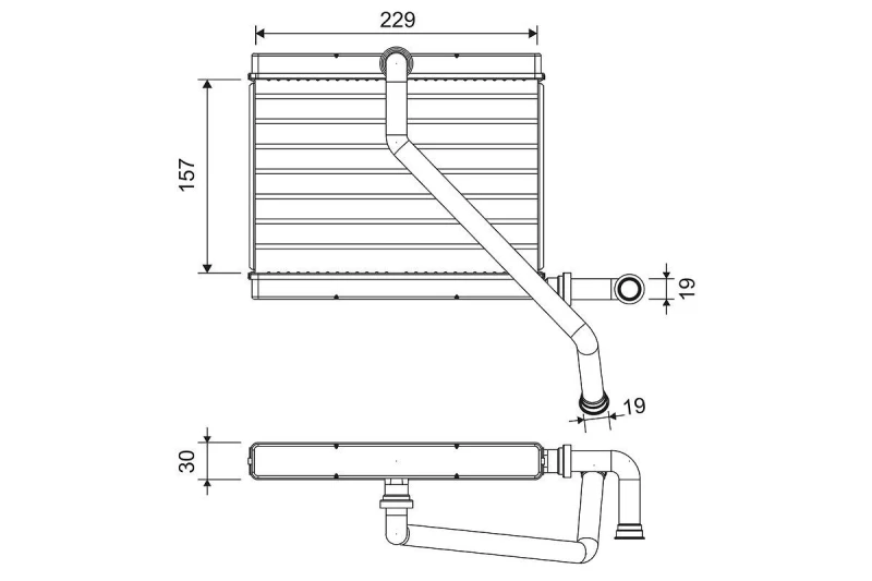 Image of Heater matrix VALEO 811580