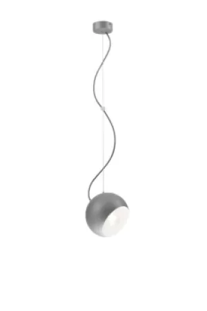 Image of Inez Dome Pendant Ceiling Lights Silver, 1x E27