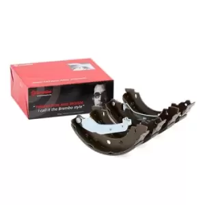 Image of BREMBO Brake Shoes RENAULT,NISSAN,DACIA S 68 523 4406000QAG,7701205523,7701207555 Brake Shoe Set,Brake Lining 8671020704,7701205523,7701207555