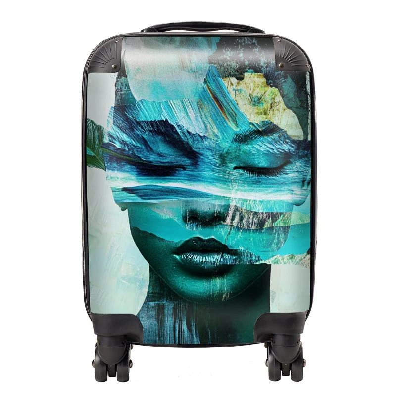 Image of Designer Luggage Calista Vale: 00005 Suitcase in Blue Size: Large Blue Unisex Large