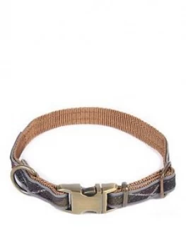 Image of Barbour Reflective Tartan Dog Collar - Small