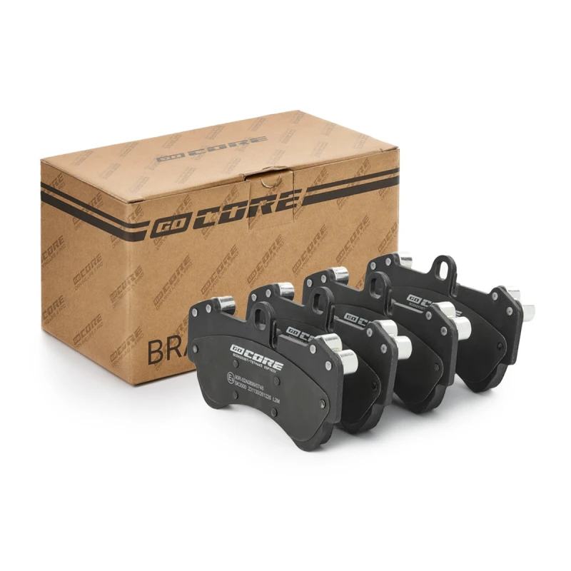 Image of goCORE GCD020387 Brake pad set Front Axle, prepared for wear warning indicator, with anti-squeak plate Brake Pad Set,disc brake (402)