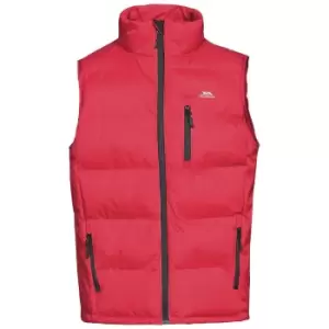 Image of Trespass Mens Clasp Padded Gilet/Bodywarmer (4XL) (Red)