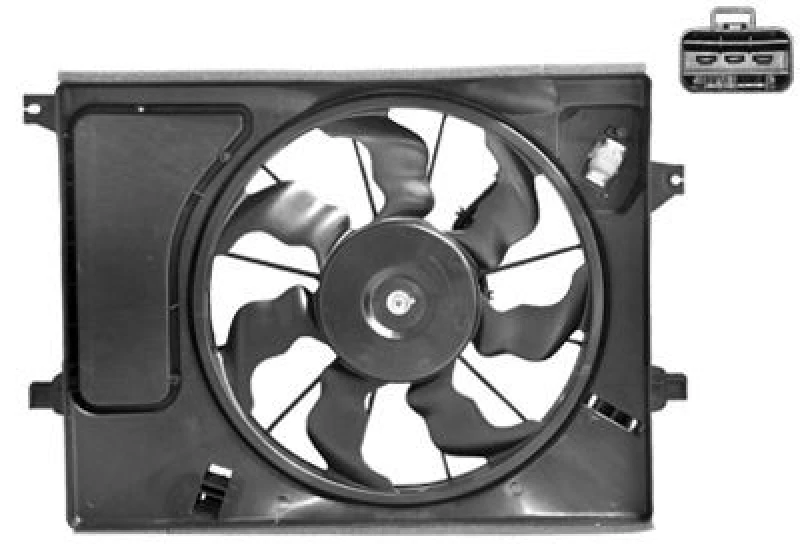 Image of VAN WEZEL Fan, radiator VAN WEZEL 8332746