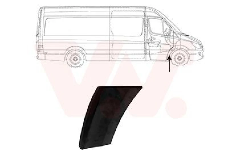 Image of VAN WEZEL Wheel arch trim VAN WEZEL 3077422