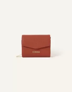 Image of Accessorize Womens Small Flap Zip Around Purse Orange