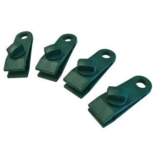 Image of Faithfull Instant Clip-On Tarpaulin Eyelets (Pack of 4)