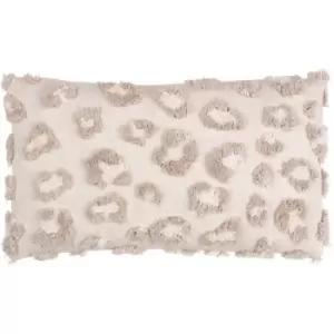 Image of Maeve Tufted Spot 100% Cotton Cushion Cover, Natural, 30 x 50 Cm - Furn