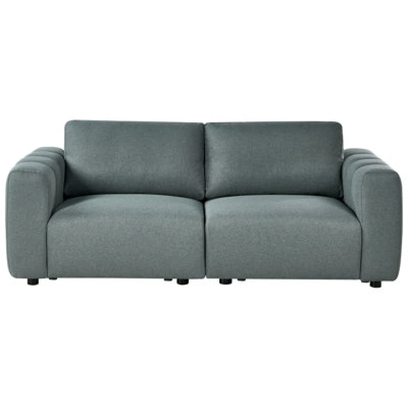 Image of Beliani Modular Sofa 2 Seater Kivvik Boucle Green