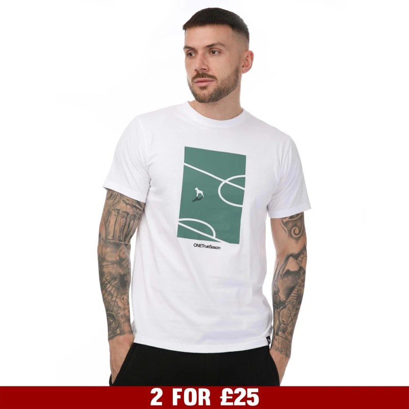 Image of One True Saxon Turf T-Shirt - White White S
