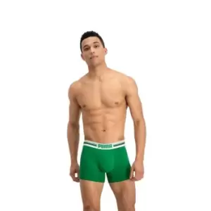 Image of Puma 2 Pack Logo Boxer - Green