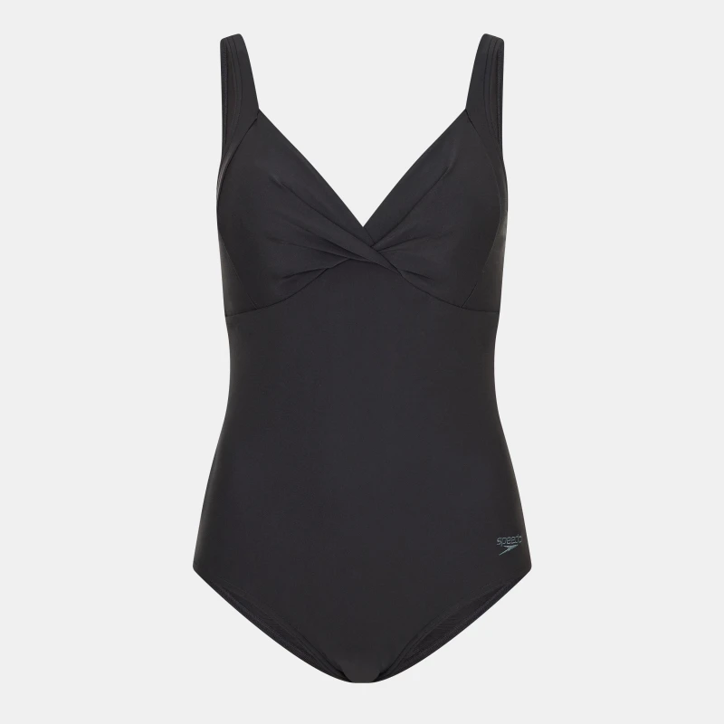 Image of Speedo Womens Hosanna Swim Shorts One Piece Swimsuits 10 (34) Black 35055003350