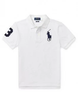 Ralph Lauren Boys Classic Short Sleeve Big Pony Polo Top - White, Size 18-20 Years, XL