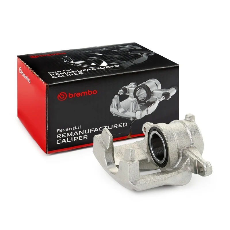 Image of BREMBO F 61 238 Brake caliper ESSENTIAL LINE Rear Axle Left Grey Cast Iron Brake Caliper (78)