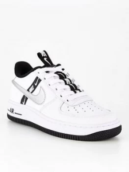 Image of Nike Air Force 1 Lv8 Trainer - White/Black, Size 5.5