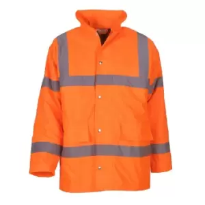 Yoko Mens Hi-Vis Road Safety Jacket (Pack of 2) (3XL) (Hi Vis Orange)