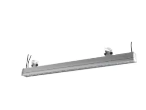 Image of WALLWASHER Outdoor LED 36 Light Recessed Floor & Decking Aluminum, IP65 RGB 122.5x14.5x8.2cm
