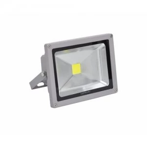 Image of Lighthouse IP65 Ultra Efficient LED Grey Aluminium Floodlight - 10 Watt
