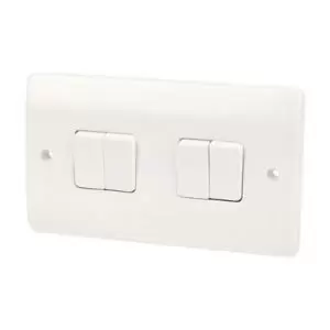 image of Honeywell K4874Whi 4 Gang 2 Way Switch