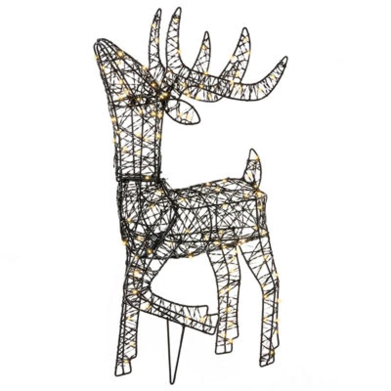 Image of Beliani Outdoor Decoration LED Ravsjon Reindeer 58cm Black