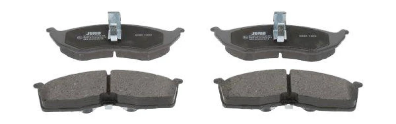 Image of JURID 573072J Brake pad set not prepared for wear warning indicator, without accessories Brake Pad Set,disc brake (402)