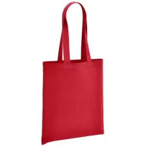 image of Brand Lab Organic Shopper Bag (One Size) (Red)