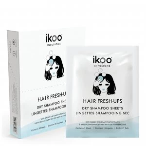 image of ikoo Dry Shampoo Sheets Fresh Hair Ups (Box of 8 Sachets)