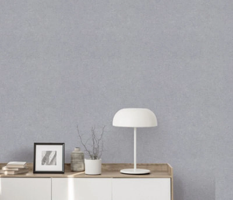 Image of Erismann Wallpaper Erismann Dash Plain Grey Vinyl Wallpaper Grey