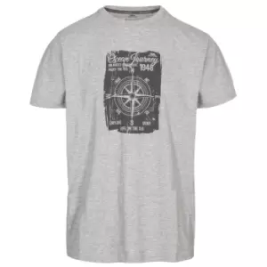 Image of Trespass Mens Course T-Shirt (XS) (Grey Marl)