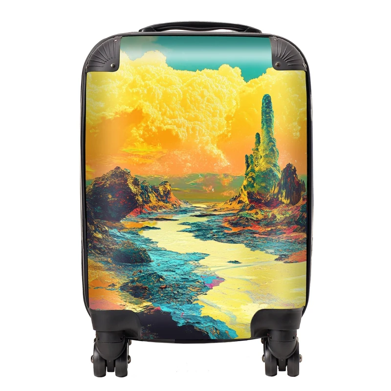 Image of Designer Luggage Elena Sable: 00034 Suitcase Size: Large Multicolor Unisex Large