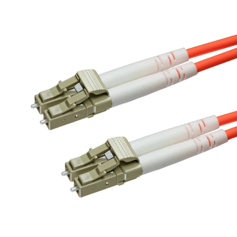 Image of Cablenet 0.5m OM3 50/125 LC-LC Duplex Orange LSOH Fibre Patch Lead