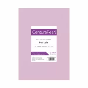 image of Crafters Companion Centura Pearl A4 Card Pack 40 Sheets Pastels