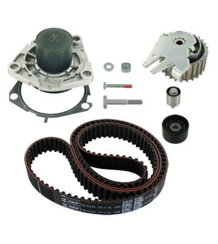 Image of SKF VKMC 05124 Water Pump + Timing Belt Kit with gaskets/seals, Number of Teeth: 193 Water Pump & Timing Belt Kit (3096)
