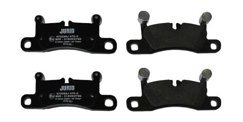 Image of JURID 573395J Brake pad set prepared for wear warning indicator, without accessories Brake Pad Set,disc brake (402)