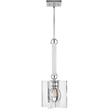 Image of Suspension Ludlow Nickel poli / acrylique clair