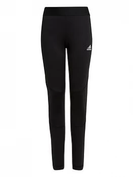 image of adidas Junior Girls XFG Tight - Black/White, Size 11-12 Years