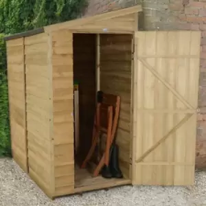Image of Forest Garden 6X3 Pent Pressure Treated Overlap Wooden Shed With Floor - Assembly Service Included