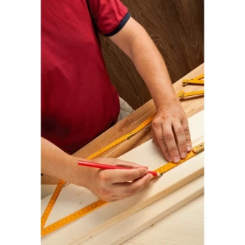 Image of SupaTool Carpenters Pencils and Sharpener Set 5 Piece Set