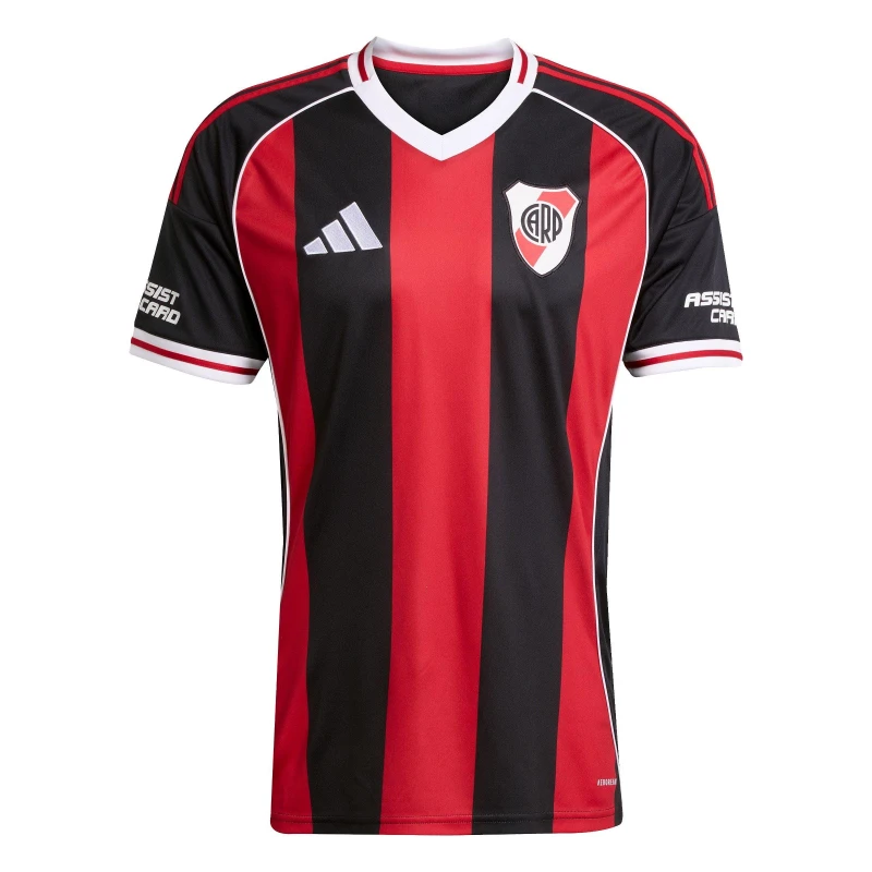 Image of adidas River Plate Away Shirt 2025 2026 Adults Black/Red male S